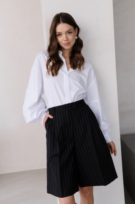 Рубашка с манжетами, белый