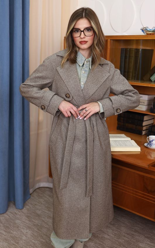 Пальто из шерсти №596