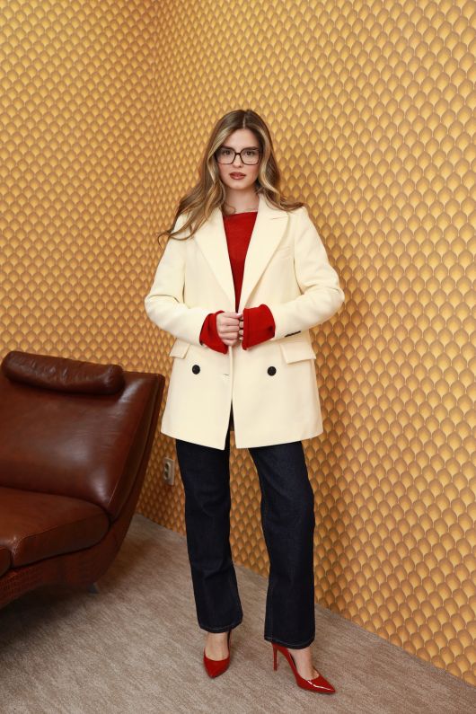 Полупальто из шерсти №706