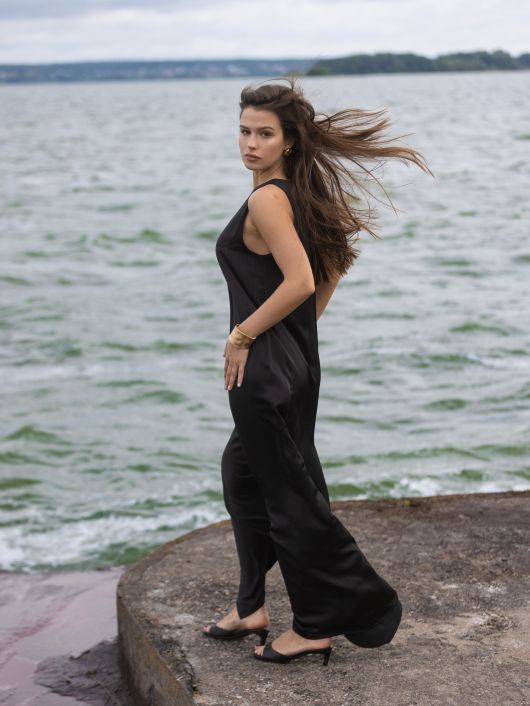 Платье без рукавов, чёрный