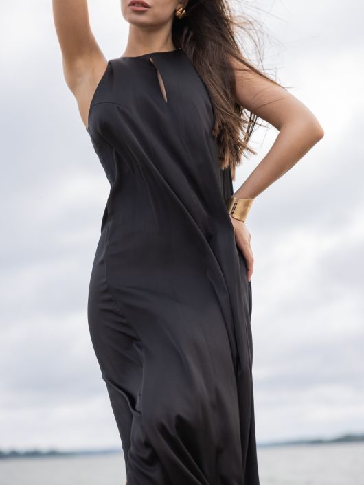 Платье без рукавов, чёрный