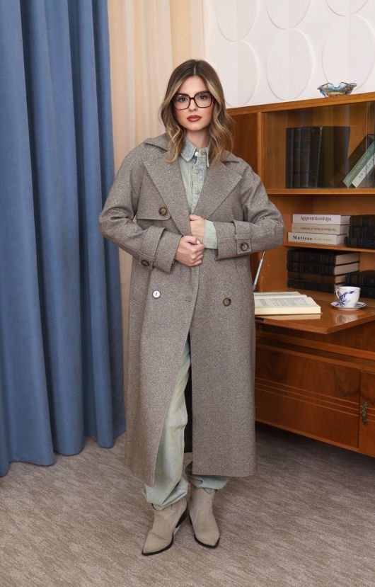 Пальто из шерсти №596