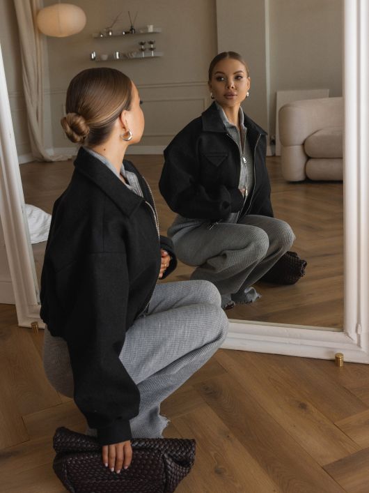 Костюм двойка, серый