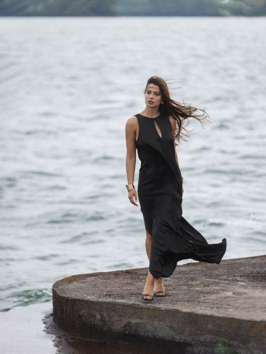 Платье без рукавов, чёрный