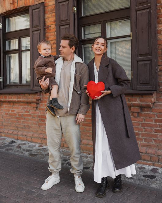 Пальто-халат, шоколадный